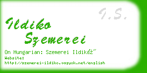 ildiko szemerei business card